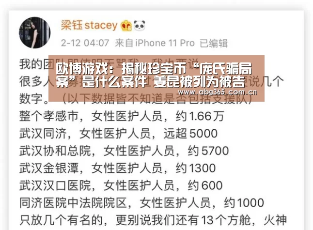 欧博游戏:揭秘珍宝币“庞氏骗局案”是什么案件 姜昆被列为被告(图3) 欧博ABG最新版本